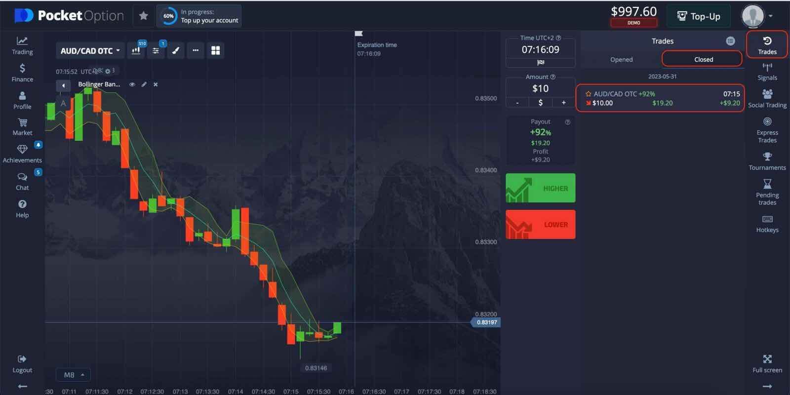 ວິທີການຝາກເງິນແລະການຄ້າ Binary Options ຢູ່ Pocket Option ວິທີການຝາກເງິນແລະການຄ້າ Binary Options ຢູ່ Pocket Option
